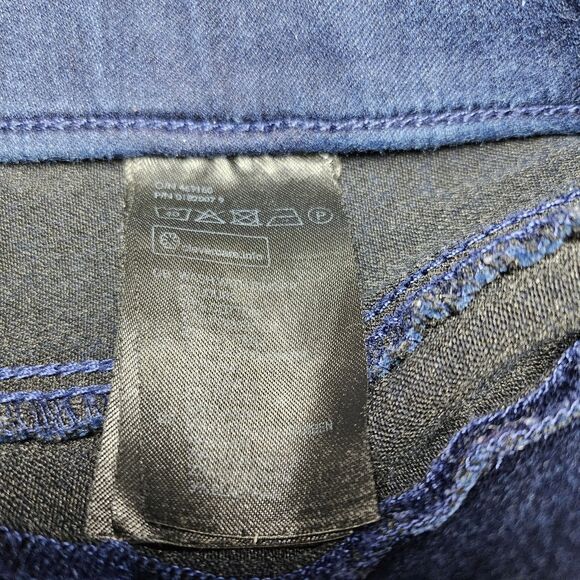 H&M Womens Jeans Blue Pull On Elastic Waist Lightweight Skinny Denim Size 6 - Picture 4 of 5